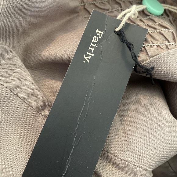 Fairly strapless  metallic puff side zip lined silk cotton blended dress med - Picture 7 of 9